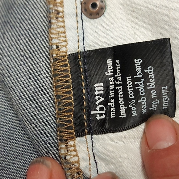 THVM Button Fly Straight Leg Jeans - Picture 11 of 13